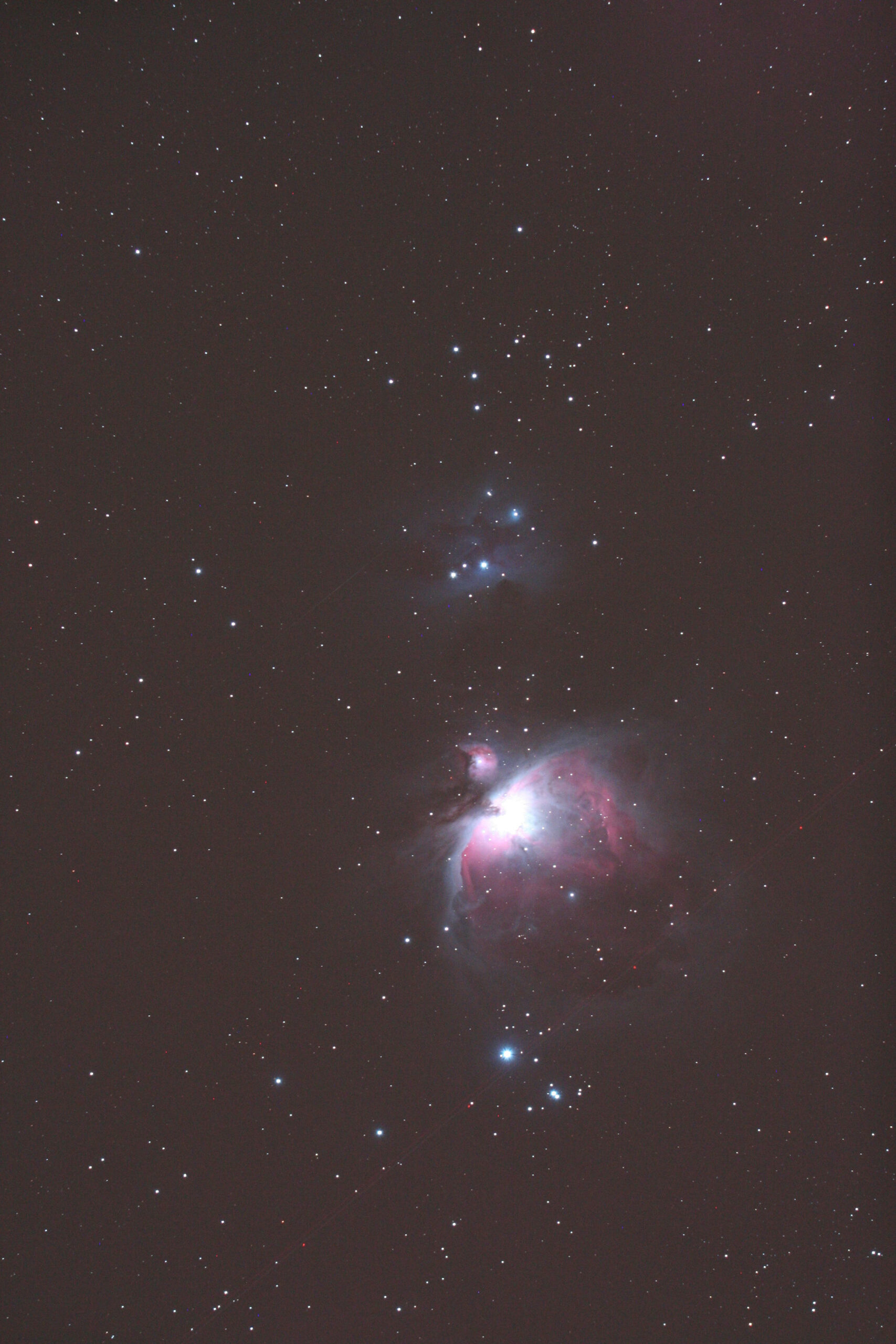 M42 - Nébuleuse d'Orion à Amponville 19/03/2013 (5m de pose sur lunette 80mm)