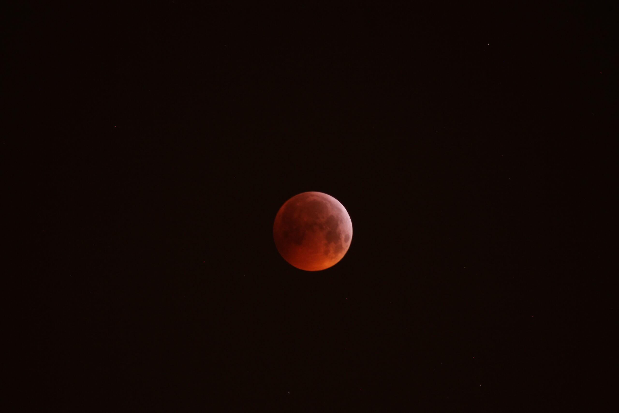 Eclipse de lune à Brétigny le 21/01/2019